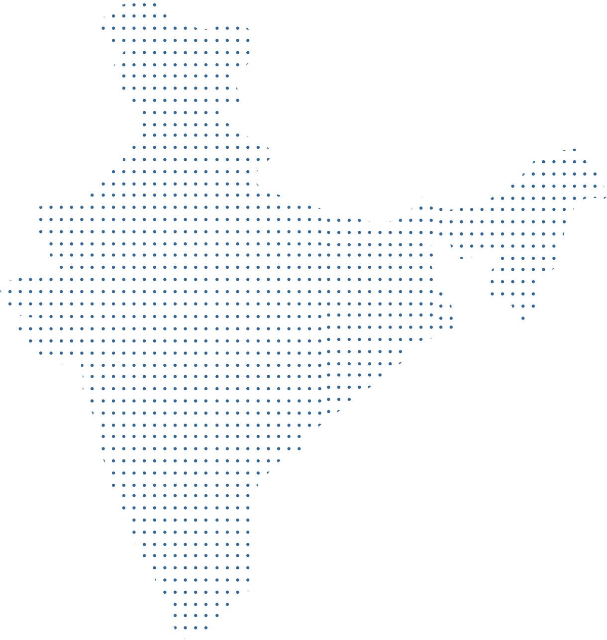 Dotted India Map